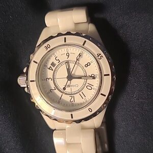Chanel ceramic white watch